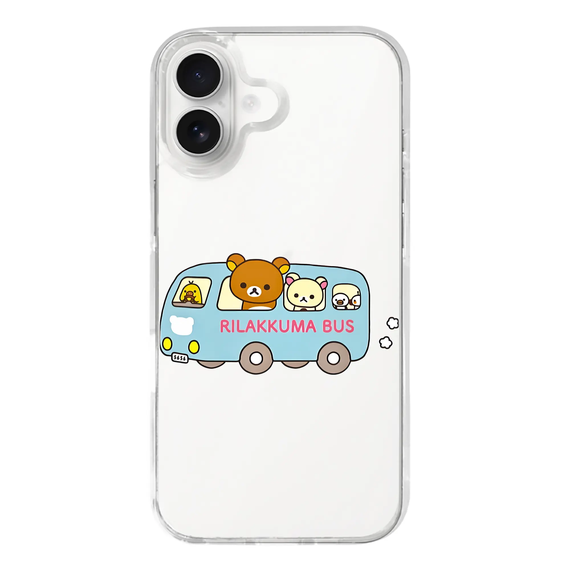 リラックマ (Rilakkuma) グッズ コリラックマ (Korirakkuma) - iPhone 17シリーズ 透明スマホケース – 薄型・耐衝撃・精密フィット保護カバー